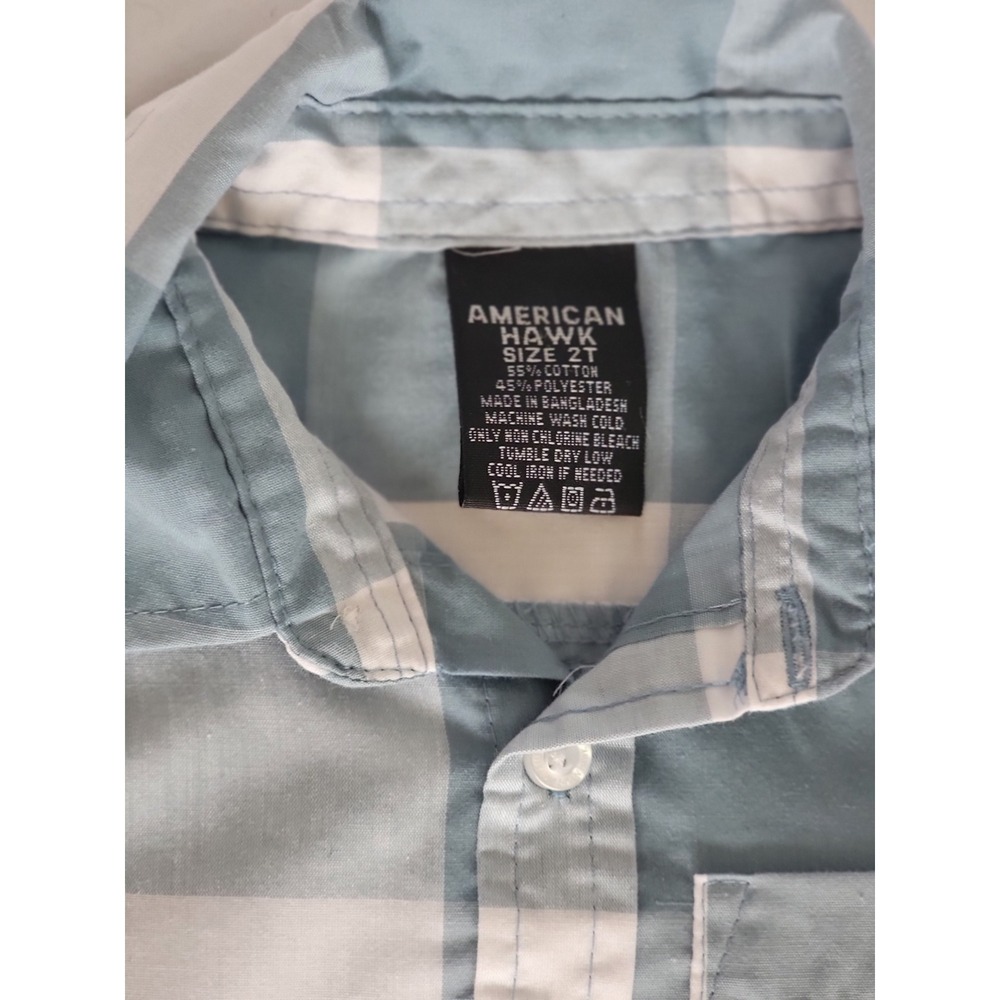 American Hawk Toddler Long Sleeve Button Up - Picture 3 of 5